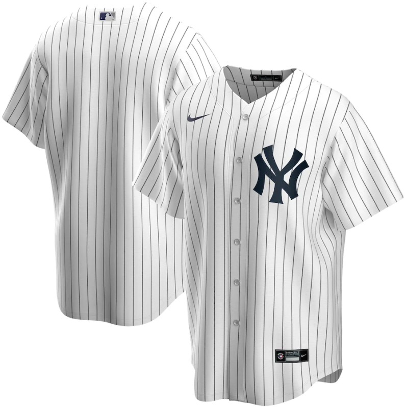 Men's New York Yankees White Base Stitched Jersey